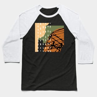 Abstract Lines And Soft Colors Baseball T-Shirt